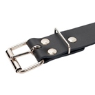 Ceinture en cuir noire Safe Up - Longueur : 130cm - Largeur : 5cm