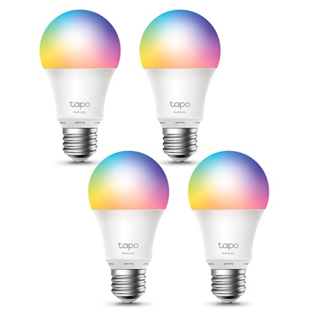 Lot de 4 lampes ampoule connectée WiFi Multicolore E27 TP-LINK Tapo