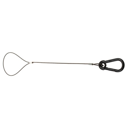 Elingue de sécurité couleur noire Ø 1 mm - longueur 30 cm - CMU = 20kg