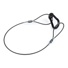 Elingue de sécurité couleur noire Ø 1 mm - longueur 30 cm - CMU = 20kg