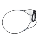 Elingue de sécurité couleur noire Ø 1 mm - longueur 30 cm - CMU = 20kg