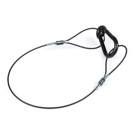 Elingue de sécurité couleur noire Ø 1 mm - longueur 30 cm - CMU = 20kg