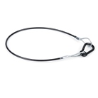 ELINGUE-360N - Elingue de sécurité projecteur gainée noire 3mm - 60cm petite boucle