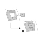 Platine PETZL Slot Adapt pour fixer une frontale sur un casque Petzl