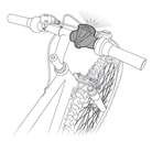 Platine de fixation vélo PETZL Bike Adapt 2 pour lampe frontale