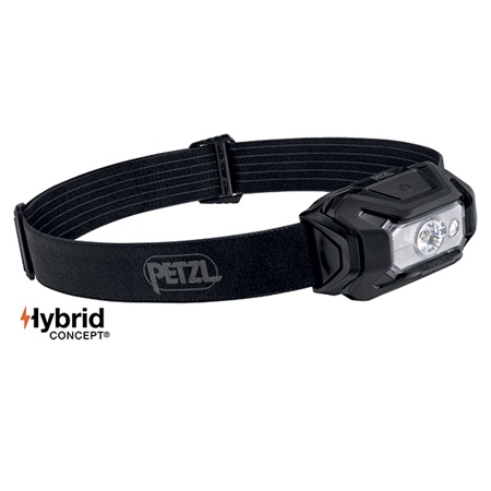 Lampe frontale Led PETZL Aria 1 Blanc et RGB - Noir