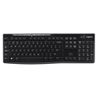 Clavier sans fil standard AZERTY LOGITECH K270 noir