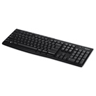 Clavier sans fil standard AZERTY LOGITECH K270 noir