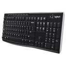 Clavier sans fil standard AZERTY LOGITECH K270 noir