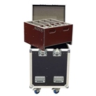 Flight case pour 4 projecteurs ROXX E.SHOW + plateau d'accessoires