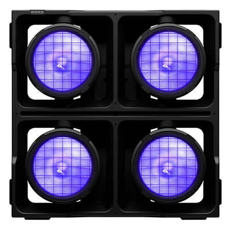 ROXX Cluster B4 FC - blinder led puissant 4 x 300W IP65 RGBA + BC