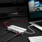 Mini Docking Station d'accueil LINDY DST-MX Duo USB C USB 3.2 HDMI 4K
