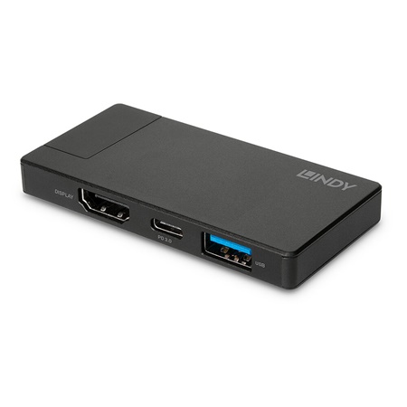 Mini Docking Station d'accueil LINDY DST-Micro USB C USB 3.2 HDMI 4K