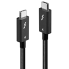 Cordon Thunderbolt 4 USB type C mâle/mâle - Long. : 1m - Noir  LINDY