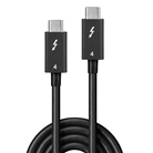 Cordon Thunderbolt 4 USB type C mâle/mâle - Long. : 1m - Noir  LINDY