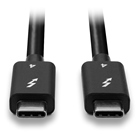 Cordon Thunderbolt 4 USB type C mâle/mâle - Long. : 1m - Noir  LINDY