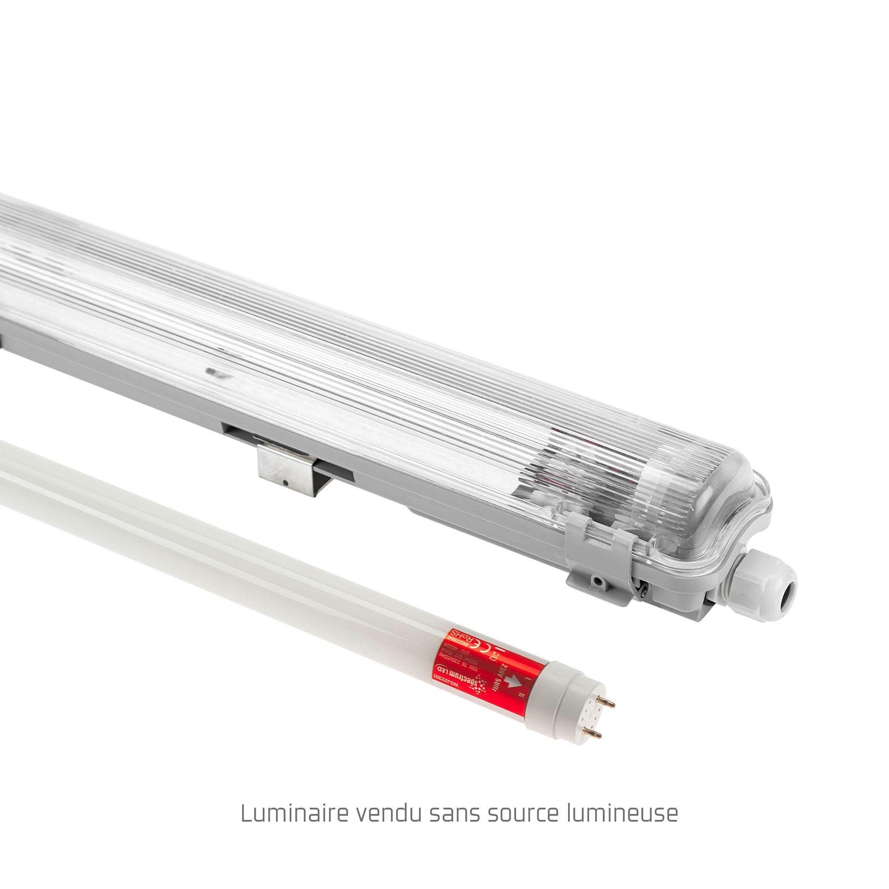 Réglette IP65 pour 1 tube fluo G13 150cm - SPECTRUM LED - LA BS