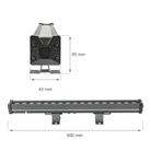 Rampe d'éclairage extérieure ECLAIR 18W 24V 3000K 50cm - SPECTRUM LED