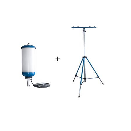 Kit éclairage chantier 200W sur trépied - hauteur max 4,6m AS Schwabe