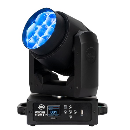 Lyre wash led 7 x 40W RGB+Lime avec zoom 6° à 55° Focus Flex ADJ