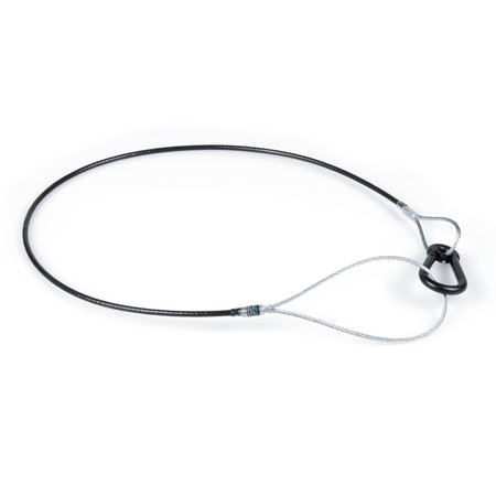 Elingue de sécurité pour projecteur Ø 2mm - Lg 65cm grande boucle