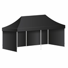 Tente pop-up qualité supérieure 3m x 6m noire complète