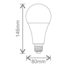 Lampe LED GLS 22W 230V E27 3000K IRC82 2450lm 15000H - KOSNIC