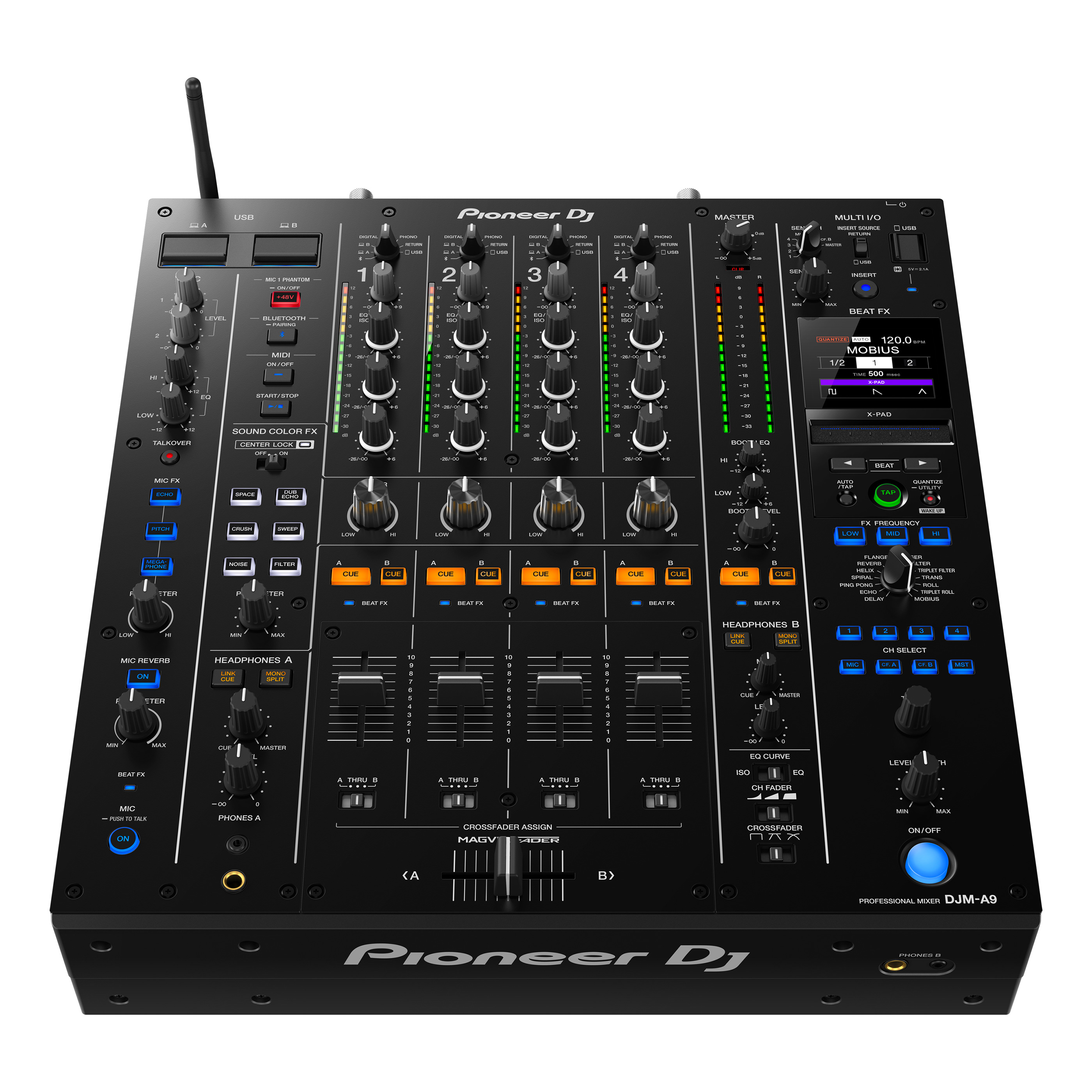 Table de mixage DJ professionnelle 4 voies DJM-A9 Pioneer DJ - LA BS