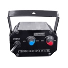 Mini stroboscope LED 20W blanc - mode manuel, auto ou music