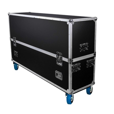 Flight-case économique Classic pour 2 écrans 65'' 