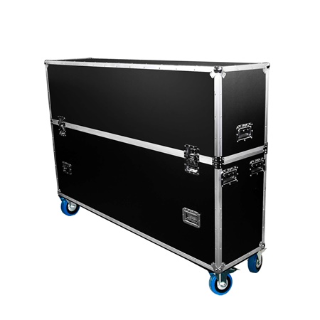 Flight-case économique Classic pour 2 écrans 75 à 85'' 