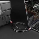 Cordon USB 2.0 Type-C/B LINDY - Longueur : 2m - Noir 