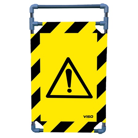 Toile ''Danger'' pour barrière paravent en PVC TRAVO 100 VISO