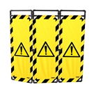 Toile ''Danger'' pour barrière paravent en PVC TRAVO 180 VISO