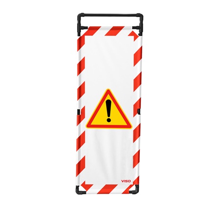 Toile ''Attention'' pour barrière paravent en PVC TRAVO 180 VISO