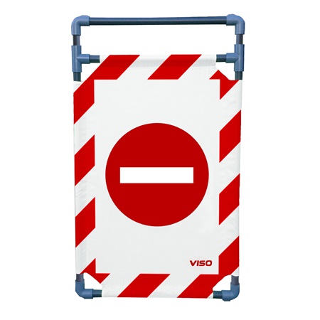 Toile ''Sens Interdit'' pour barrière paravent en PVC TRAVO 100 VISO