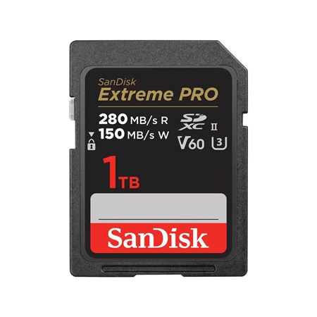 Carte mémoire SANDISK SD XC Extreme Pro UHS-II - 1To 