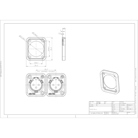 Joint d'étanchéité IP65 noir NEUTRIK SCDP-FX-0 pour embase Serie D