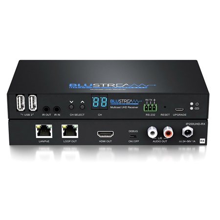 Récepteur BLUSTREAM IP Multicast UHD Video Receiver IP200UHD-RX