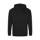 Sweat zip à capuche Hoodie Just Hoods AWDis Zoodie - Noir - Taille M