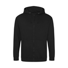 Sweat zip à capuche Just Hoods AWDis Zoodie - Noir - Taille L