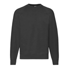 Sweat Fruit of The Loom Classic Raglan Sweat - Noir - Taille M