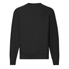 Sweat Fruit of The Loom Classic Raglan Sweat - Noir - Taille M