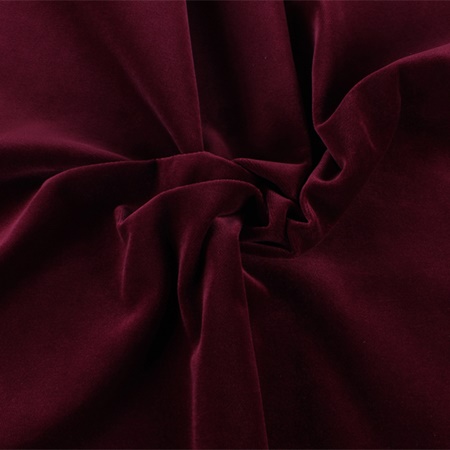 Velours coton 400 g/m² - laize de 1,50m - classé M1coloris bordeaux