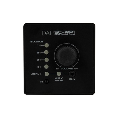 Contrôleur mural noir pour sélecteur de source SC-5-2 DAP Audio