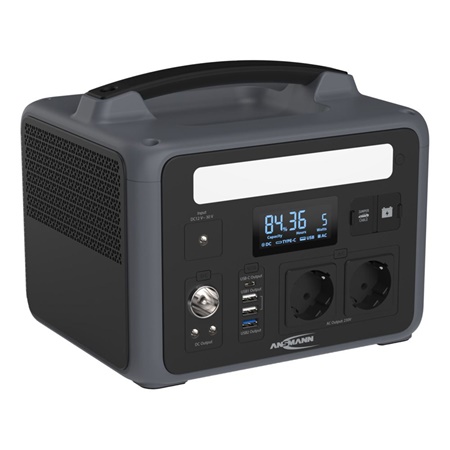 Powerstation portable 600W Ansmann - multiformat - éclairage intégré