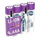 Lot de 4 piles AAA LR03 rechargeables en USB-C Ansmann - 500 mAh
