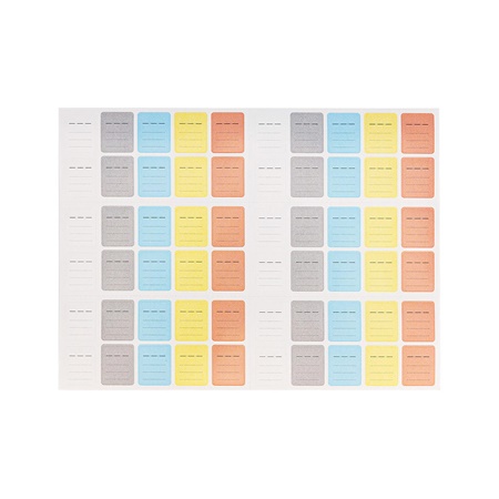 Planche de 120 étiquettes JCC SDSL-120 pour carte mémoire