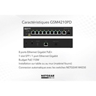 Switch AV manageable M4250 8 ports Gigabit GSM4210PD PoE+ 