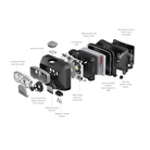 Lampe frontale Led LEDLENSER HF6R Core Rouge batterie rechargeable